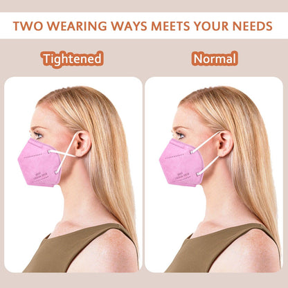 KN95 Face Masks 50 Pcs, 5-Ply Protection Hot Pink KN95 Mask - Borje