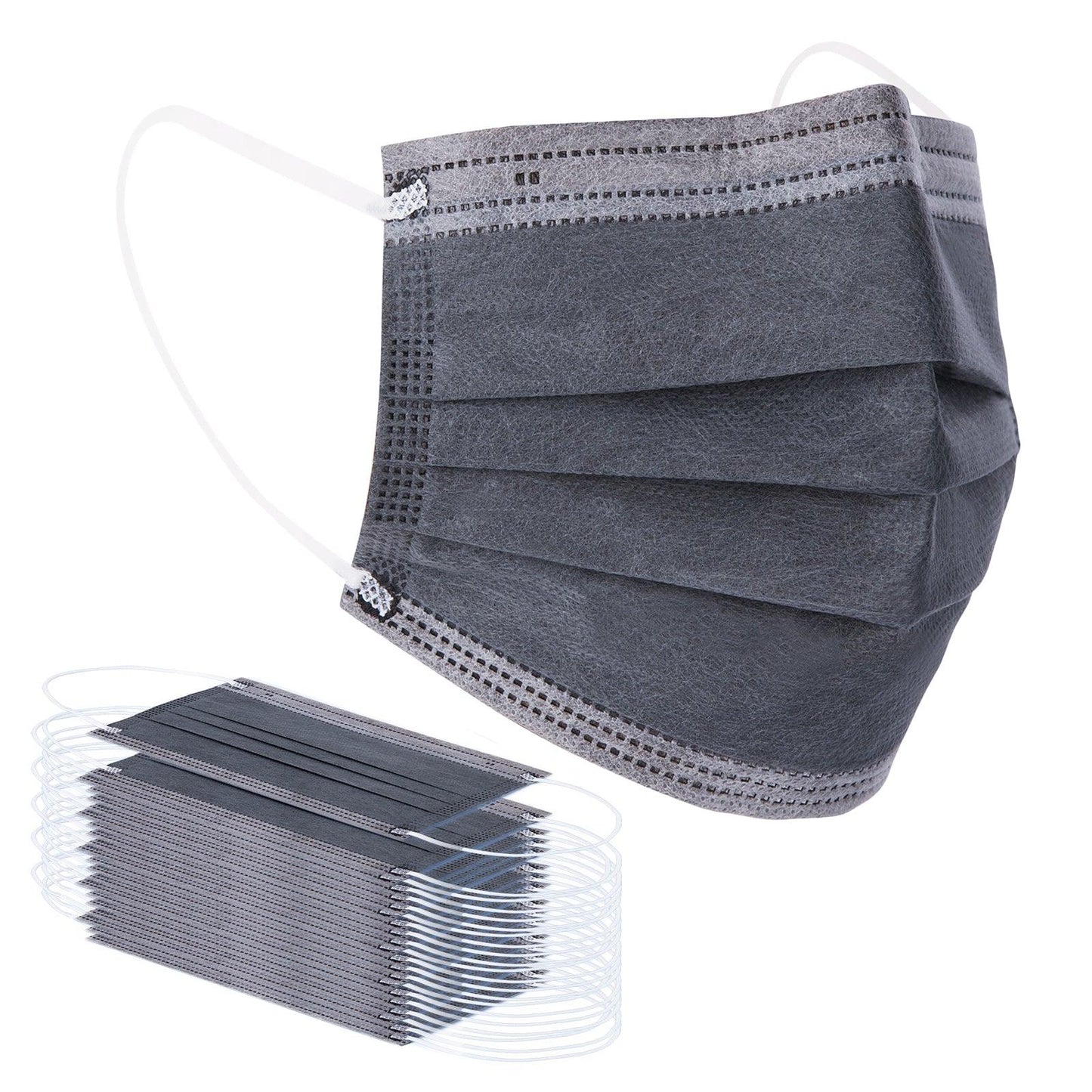 Borje® Grey Disposable Face Mask 100 Pcs Grey Face Masks 3 Ply Protection Masks - Borje